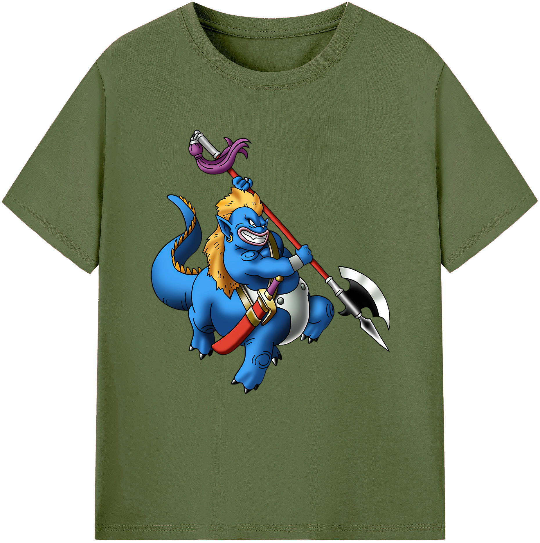 （画像用） ドラゴンクエスト Doragon Kuesuto Dragon Quest 綿100％半袖Tシャツ（フロントプリント）